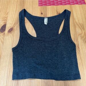 Dark grey free people cotton tank top size XS
